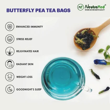 Blue Butterfly Pea Flower Tea Bag image 3